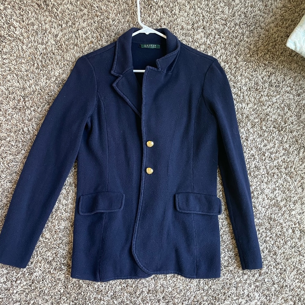 Ralph lauren blue blazer jacket